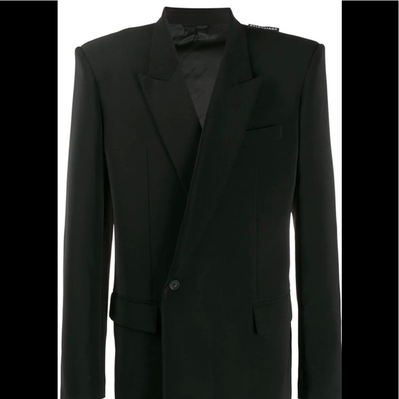 Balenciaga Other - Balenciaga 80s Structured Shoulder Mens Jacket 46